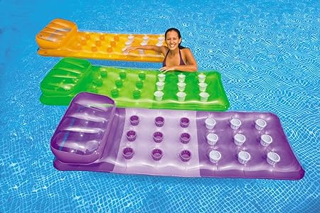 18 Pocket Fashion Lounge Pool Float - swim floaties for toddlers